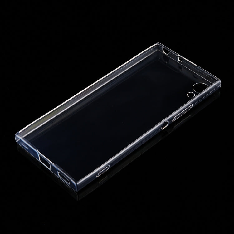 50 PCS for Sony Xperia XA1 0.75mm Ultra-thin Transparent TPU Protective Case