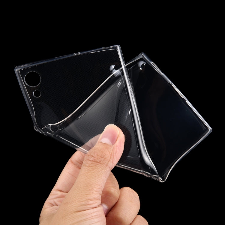 For Sony Xperia XA1 Ultra 0.75mm Ultra-thin Transparent TPU Protective Case(Transparent)