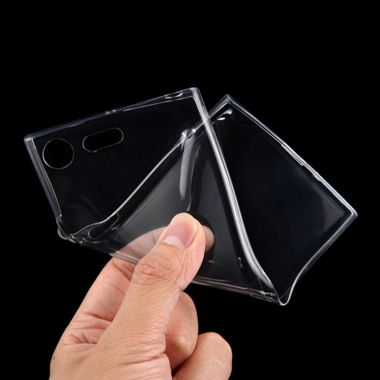 50 PCS for Sony Xperia XZ Premium 0.75mm Ultra-thin Transparent TPU Protective Case