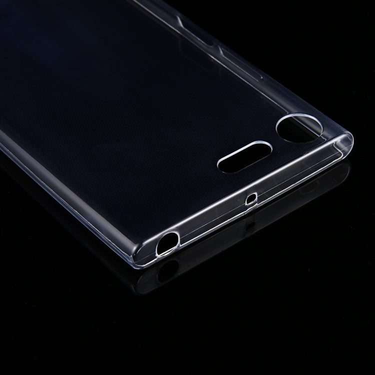 50 PCS for Sony Xperia XZ Premium 0.75mm Ultra-thin Transparent TPU Protective Case