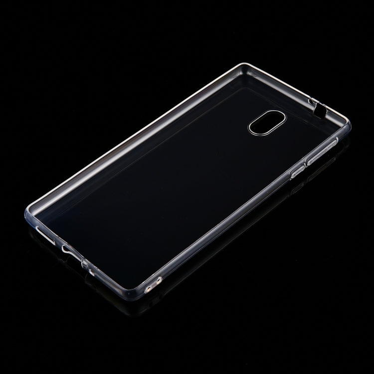 50 PCS for Nokia 3 0.75mm Ultra-thin Transparent TPU Protective Case