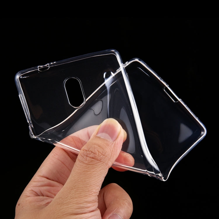 50 PCS for Nokia 3 0.75mm Ultra-thin Transparent TPU Protective Case