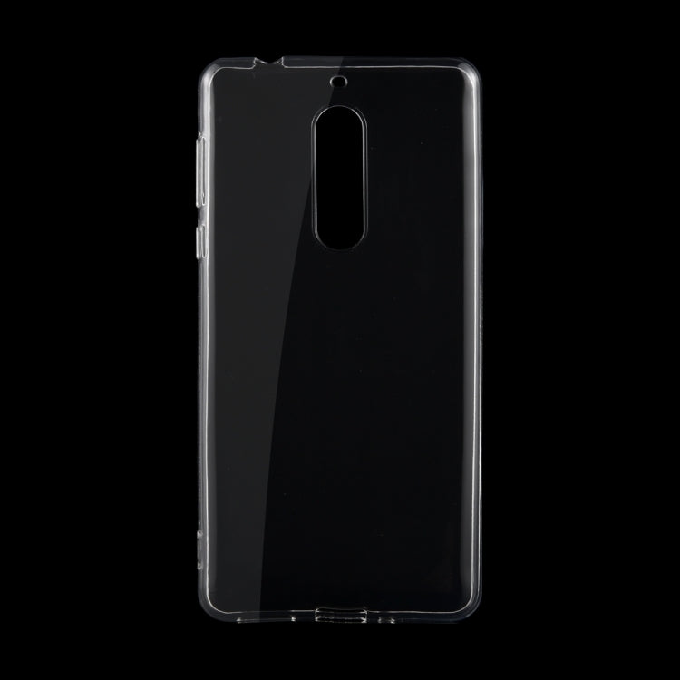 50 PCS for Nokia 5 0.75mm Ultra-thin Transparent TPU Protective Case