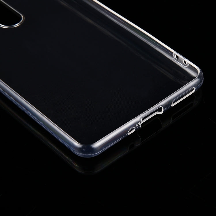 50 PCS for Nokia 5 0.75mm Ultra-thin Transparent TPU Protective Case