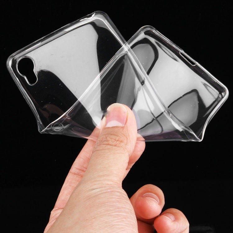 For Sony Xperia XA 0.75mm Ultra-thin Transparent TPU Protective Case(Transparent)