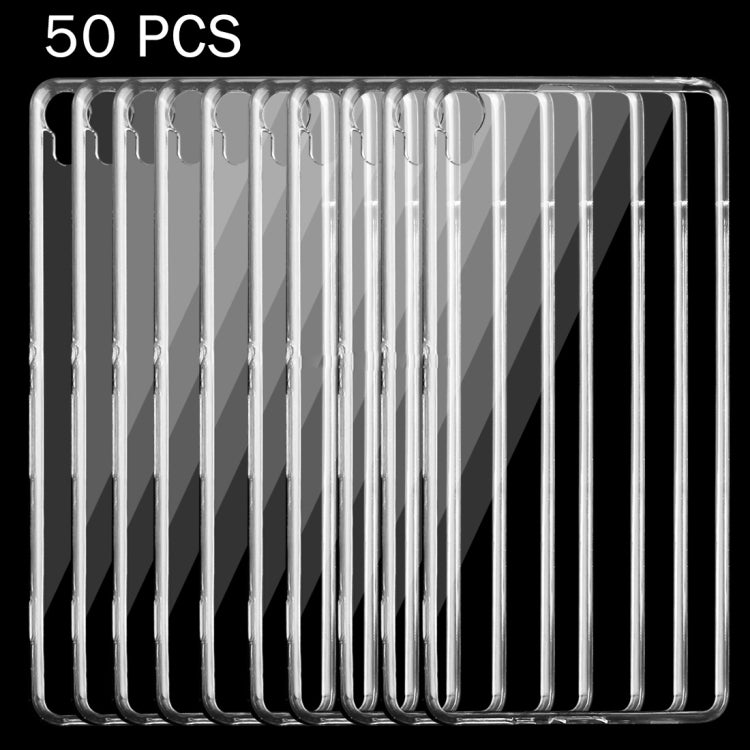 50 PCS for Sony Xperia XA 0.75mm Ultra-thin Transparent TPU Protective Case