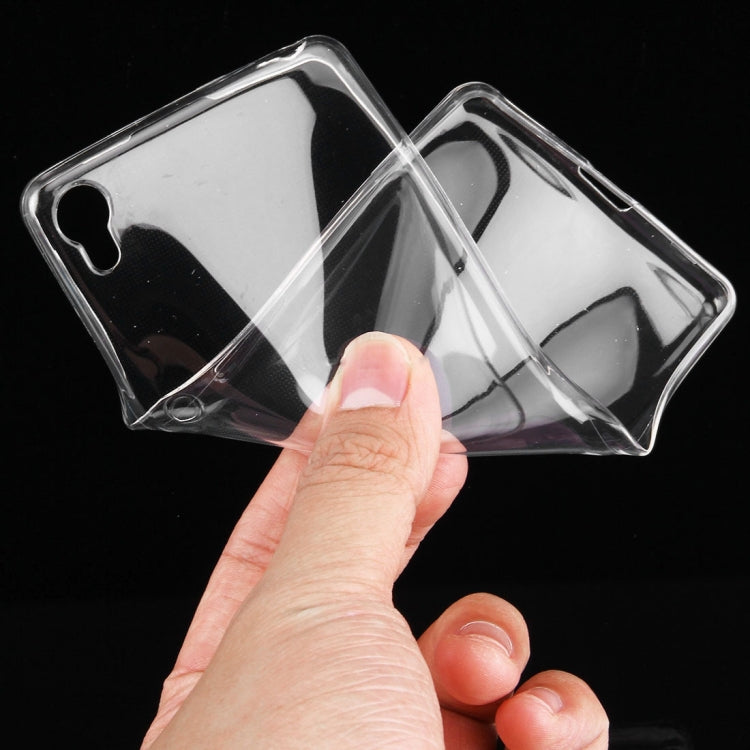 50 PCS for Sony Xperia XA 0.75mm Ultra-thin Transparent TPU Protective Case