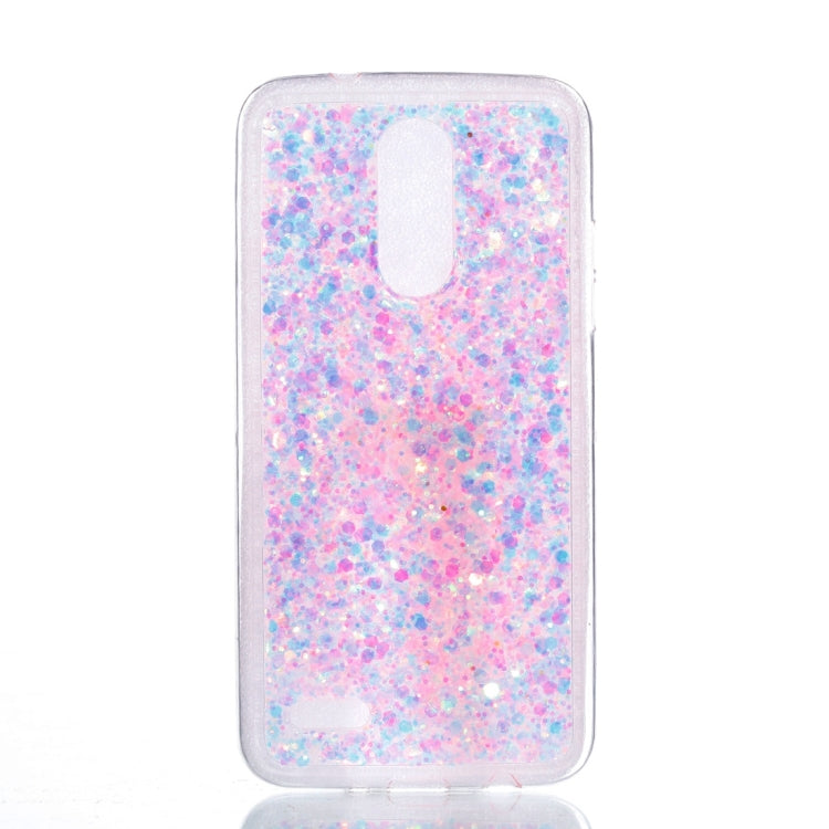 For LG K8 (2017) ( EU Version ) Colorful Glitter Powder Style Protective Soft Cover