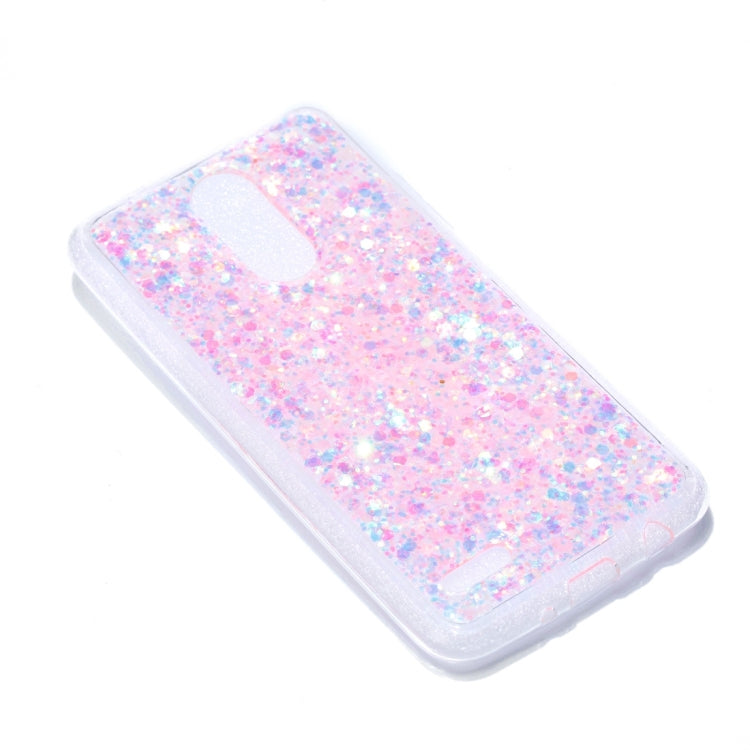 For LG K8 (2017) ( EU Version ) Colorful Glitter Powder Style Protective Soft Cover