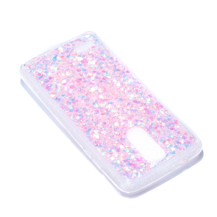 For LG K8 (2017) ( EU Version ) Colorful Glitter Powder Style Protective Soft Cover