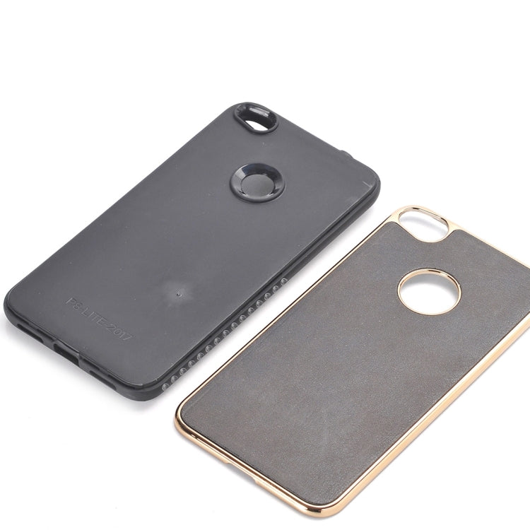 For Huawei P8 Lite(2017)Crazy Horse Texture Electroplating Back Cover