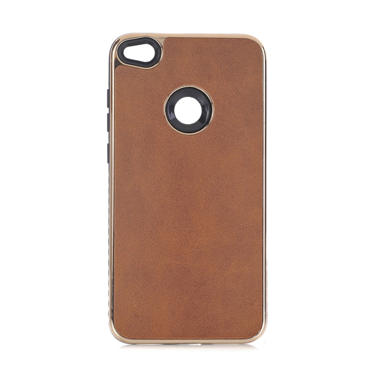 For Huawei P8 Lite(2017)Crazy Horse Texture Electroplating Back Cover