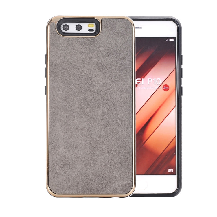 For Huawei P10 Crazy Horse Texture Electroplating Back Cover