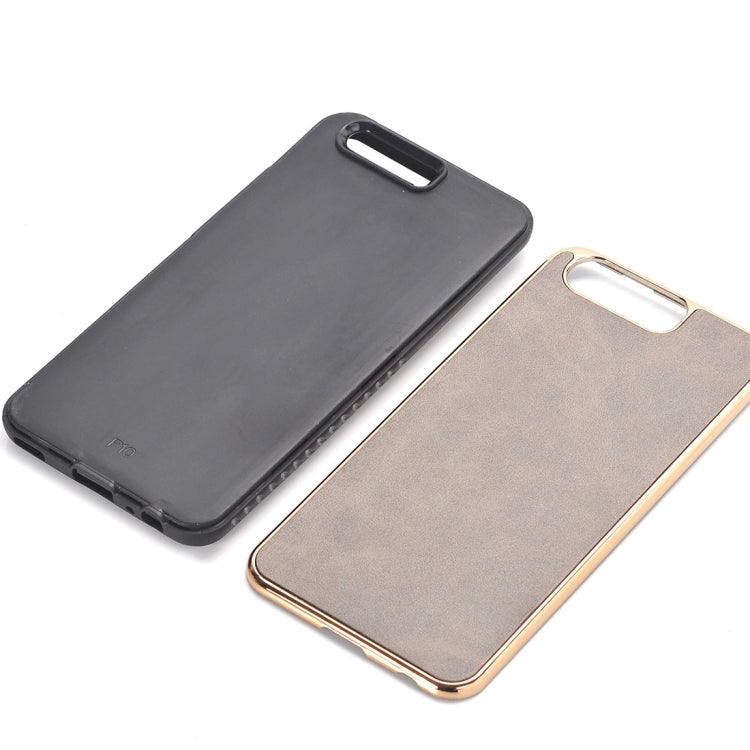 For Huawei P10 Crazy Horse Texture Electroplating Back Cover