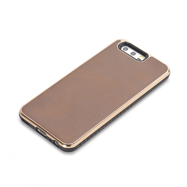 For Huawei P10 Crazy Horse Texture Electroplating Back Cover