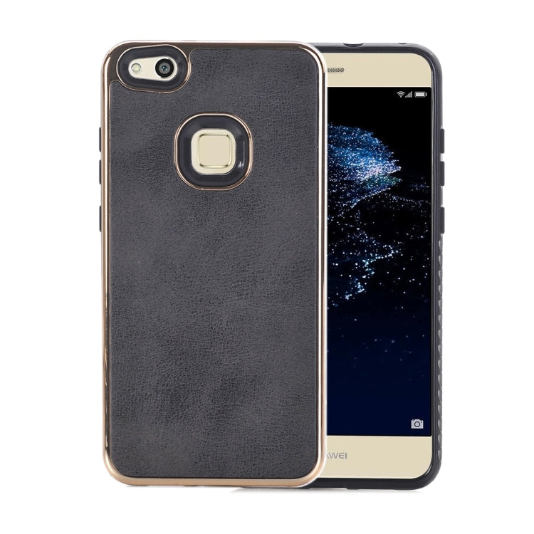 For Huawei P10 Lite Crazy Horse Texture Electroplating Back Cover