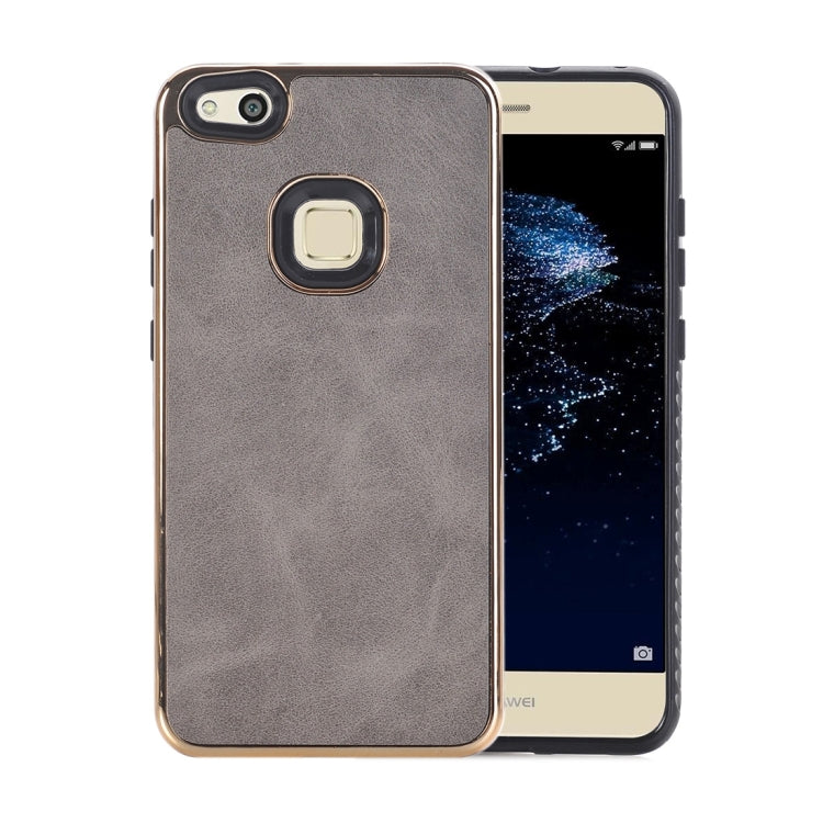 For Huawei P10 Lite Crazy Horse Texture Electroplating Back Cover