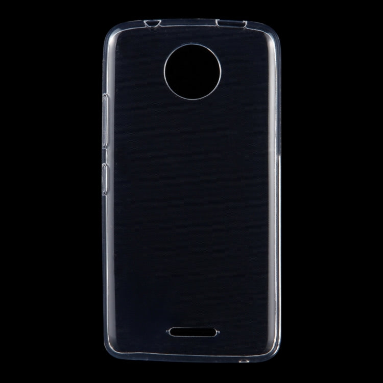 For Motorola Moto C 0.75mm Ultra-thin Transparent TPU Protective Case(Transparent)