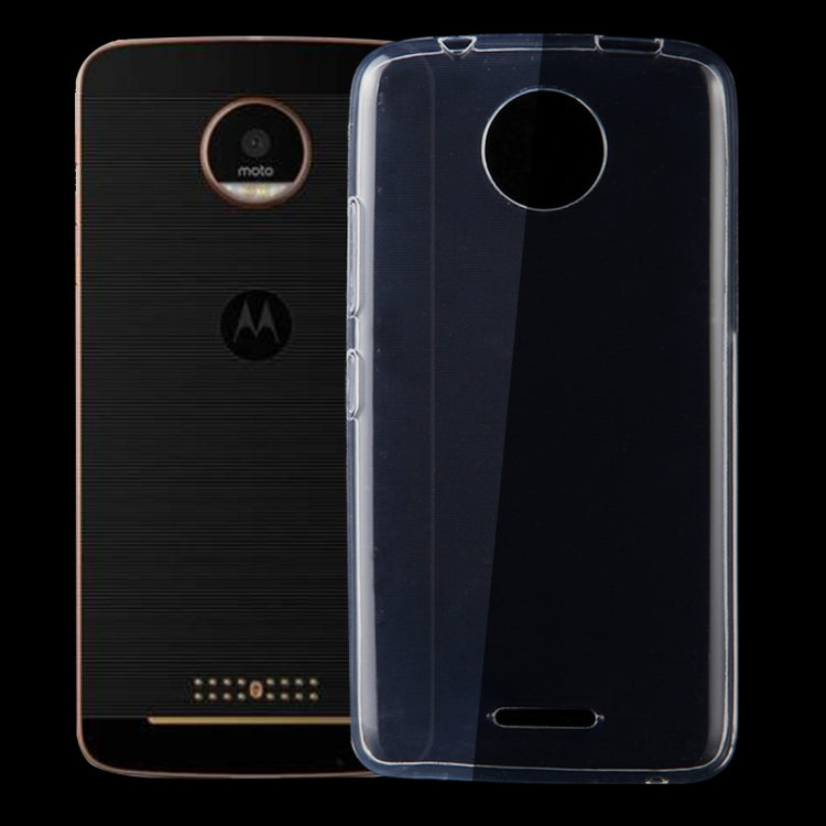 For Motorola Moto C 0.75mm Ultra-thin Transparent TPU Protective Case(Transparent)