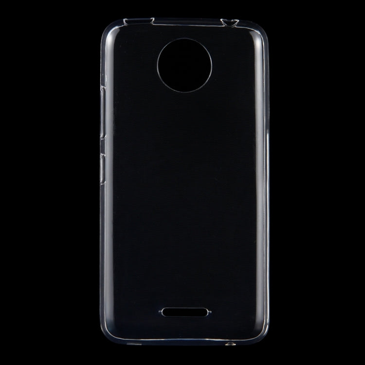 50 PCS for Motorola Moto C Plus 0.75mm Ultra-thin Transparent TPU Protective Case