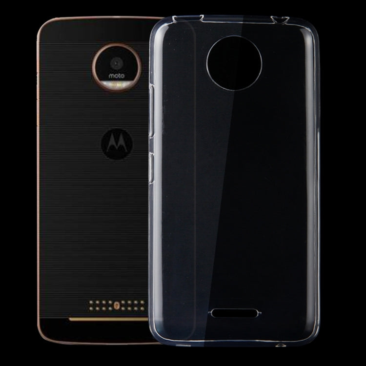 For Motorola Moto C Plus 0.75mm Ultra-thin Transparent TPU Protective Case (Transparent)