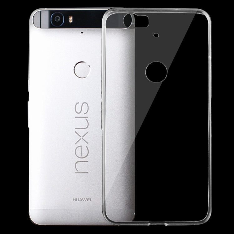 For Google Nexus 6P 0.75mm Ultra-thin Transparent TPU Protective Case(Transparent)