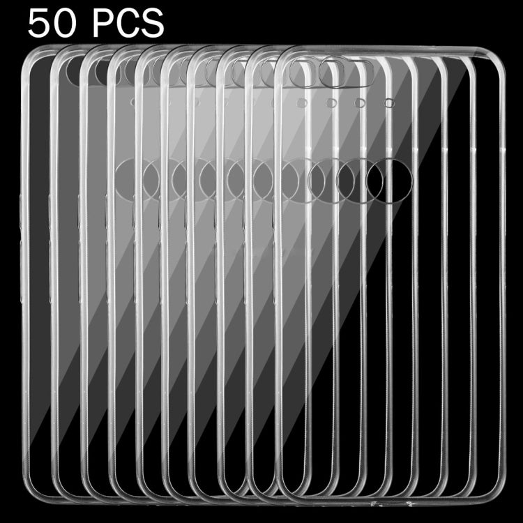 50 PCS for Google Nexus 6P 0.75mm Ultra-thin Transparent TPU Protective Case