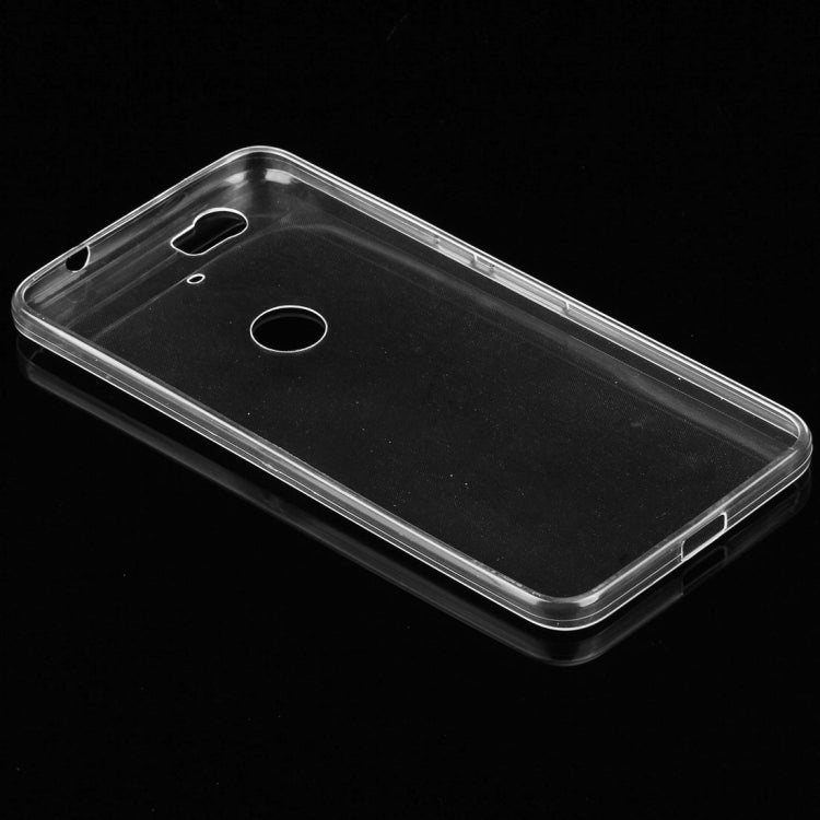 50 PCS for Google Nexus 6P 0.75mm Ultra-thin Transparent TPU Protective Case