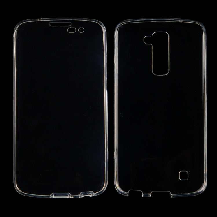For LG K10 0.75mm Double-sided Ultra-thin Transparent TPU Protective Case(Transparent)