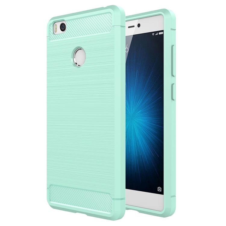 For Xiaomi Mi 4s Brushed Texture Carbon Fiber TPU Protective Case
