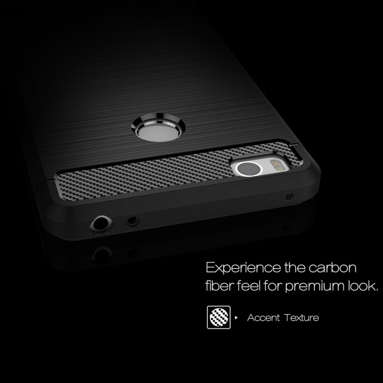 For Xiaomi Mi 4s Brushed Texture Carbon Fiber TPU Protective Case