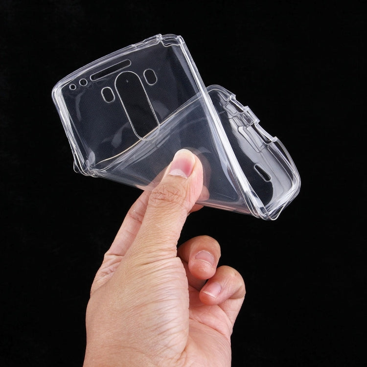 For LG G3 0.75mm Double-sided Ultra-thin Transparent TPU Protective Case (Transparent)