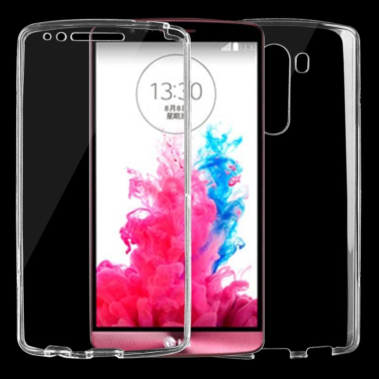 For LG G3 0.75mm Double-sided Ultra-thin Transparent TPU Protective Case (Transparent)