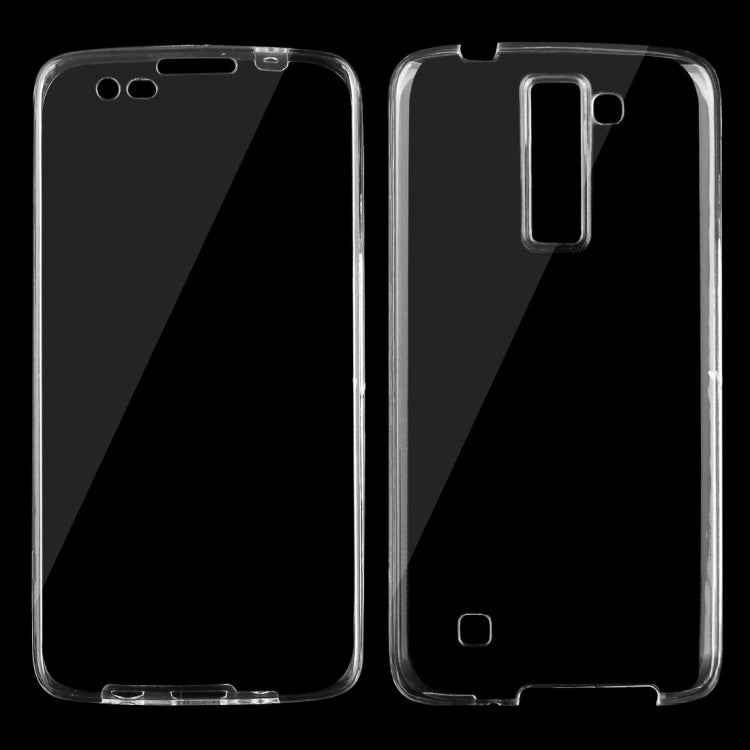 For LG K8 0.75mm Double-sided Ultra-thin Transparent TPU Protective Case(Transparent)