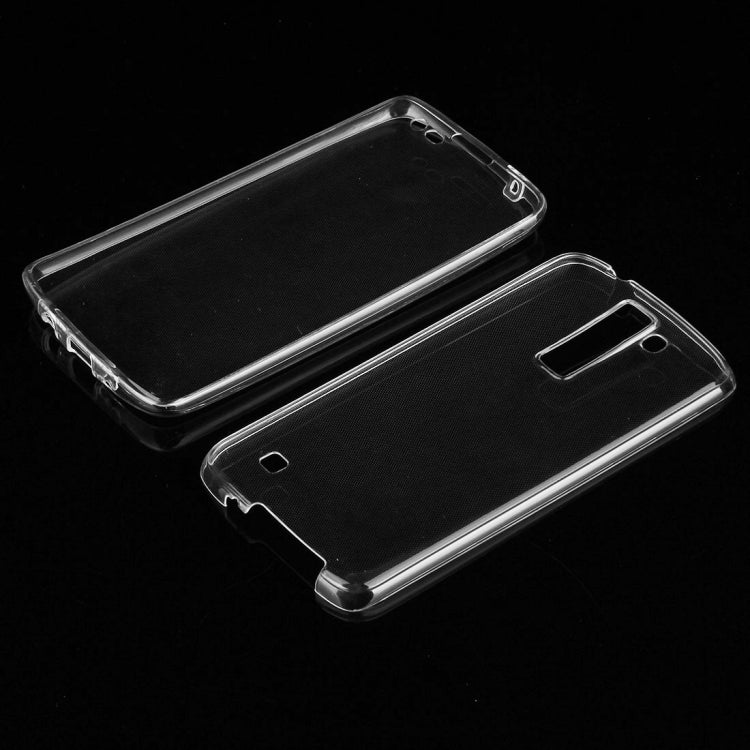 For LG K8 0.75mm Double-sided Ultra-thin Transparent TPU Protective Case(Transparent)