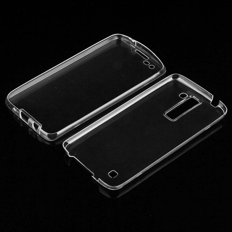 For LG K8 0.75mm Double-sided Ultra-thin Transparent TPU Protective Case(Transparent)