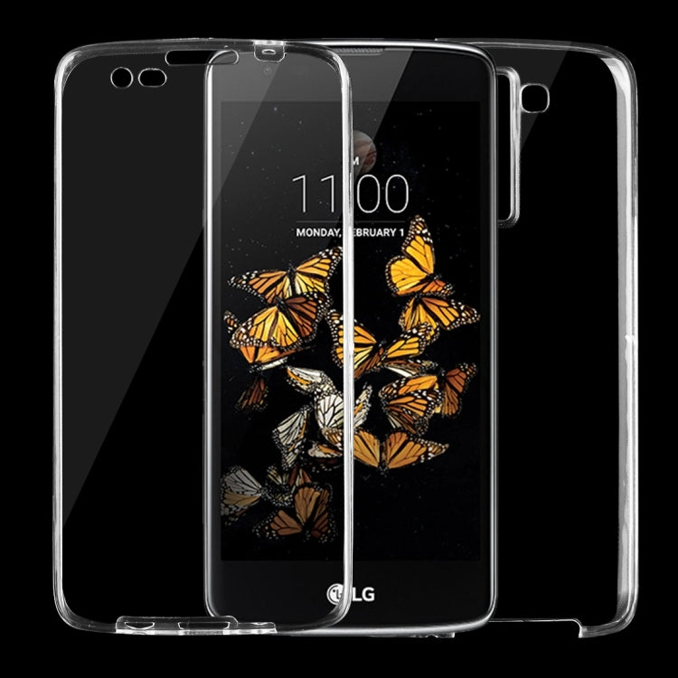 For LG K8 0.75mm Double-sided Ultra-thin Transparent TPU Protective Case(Transparent)