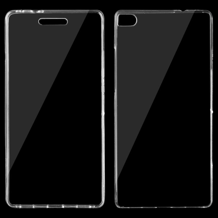 For Huawei P8 0.75mm Double-sided Ultra-thin Transparent TPU Protective Case (Transparent)