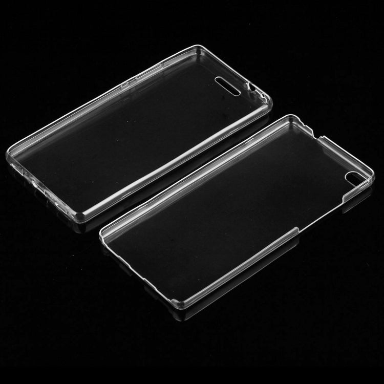 For Huawei P8 0.75mm Double-sided Ultra-thin Transparent TPU Protective Case (Transparent)