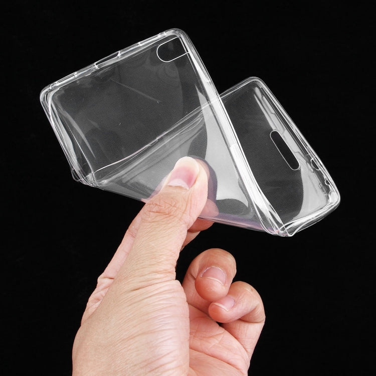 For Huawei P8 0.75mm Double-sided Ultra-thin Transparent TPU Protective Case (Transparent)