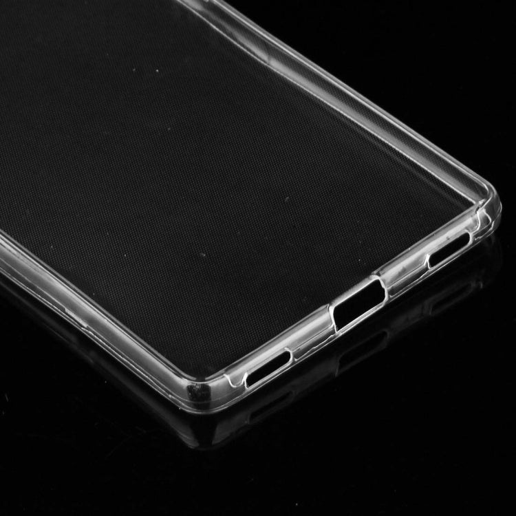 For Huawei P8 0.75mm Double-sided Ultra-thin Transparent TPU Protective Case (Transparent)