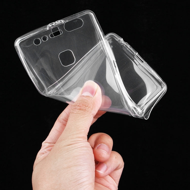 For Huawei P9 Plus 0.75mm Double-sided Ultra-thin Transparent TPU Protective Case (Transparent)