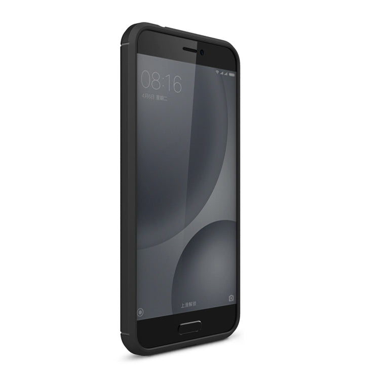 For Xiaomi Mi 5c Brushed Carbon Fiber Texture Shockproof TPU Protective Cover Case