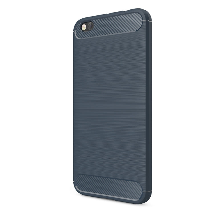 For Xiaomi Mi 5c Brushed Carbon Fiber Texture Shockproof TPU Protective Cover Case