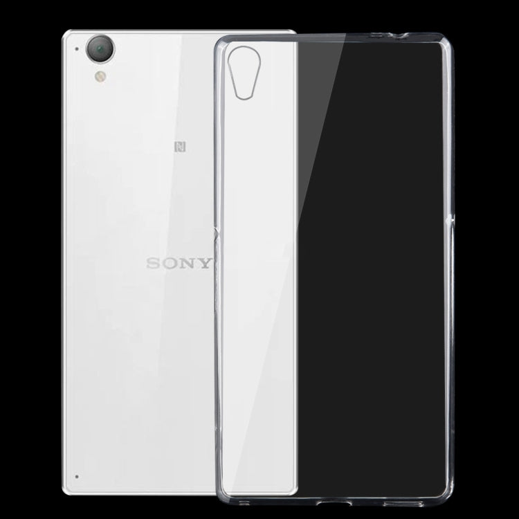For Sony Xperia C6 0.75mm Ultra-thin Transparent TPU Protective Case(Transparent)