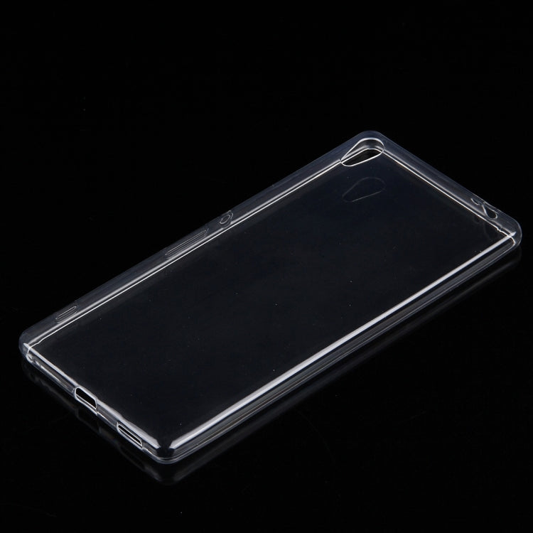 For Sony Xperia C6 0.75mm Ultra-thin Transparent TPU Protective Case(Transparent)