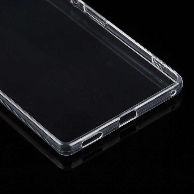50 PCS for Sony Xperia C6 0.75mm Ultra-thin Transparent TPU Protective Case(Transparent)