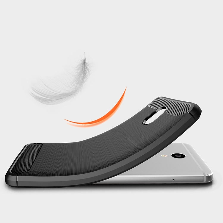 For Meizu M5 Note Brushed Carbon Fiber Texture Shockproof TPU Protective Cover Case