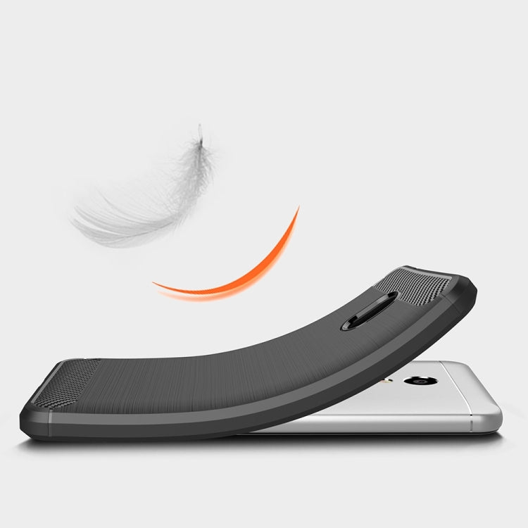 For Meizu M5S Brushed Carbon Fiber Texture Shockproof TPU Protective Cover Case