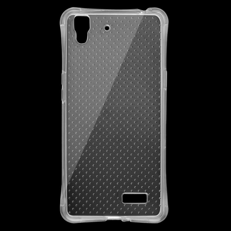 For OPPO R7 Shock-resistant Cushion TPU Protective Case(Transparent)